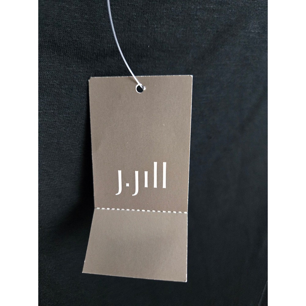 J Jill Fit Black Long Sleeve Criss Cross Back Athletic Dress Size Medium - Picture 6 of 8